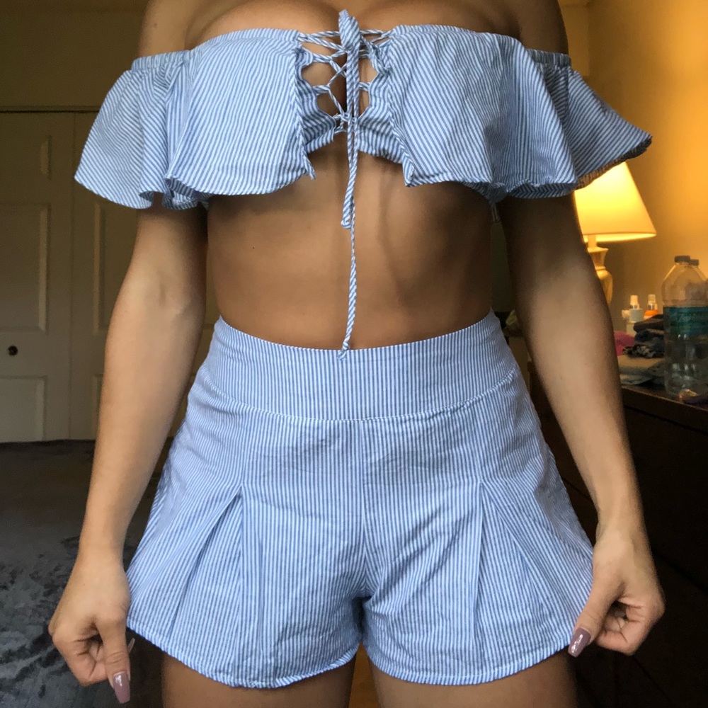 Crop top & shorts set